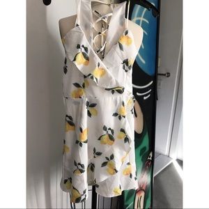 Lemon Ruffle Dress